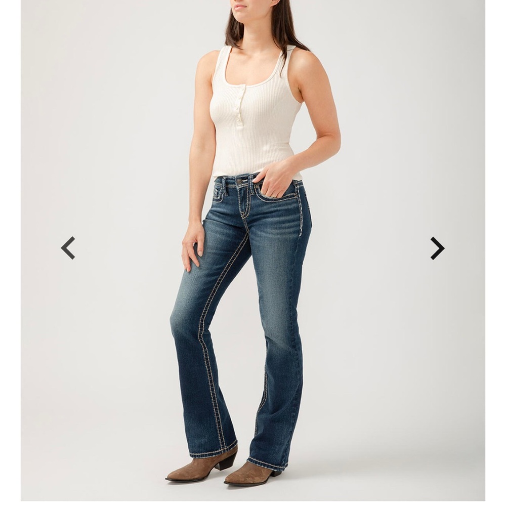 Silver Jeans SUKI Mid Rise Bootcut Jeans